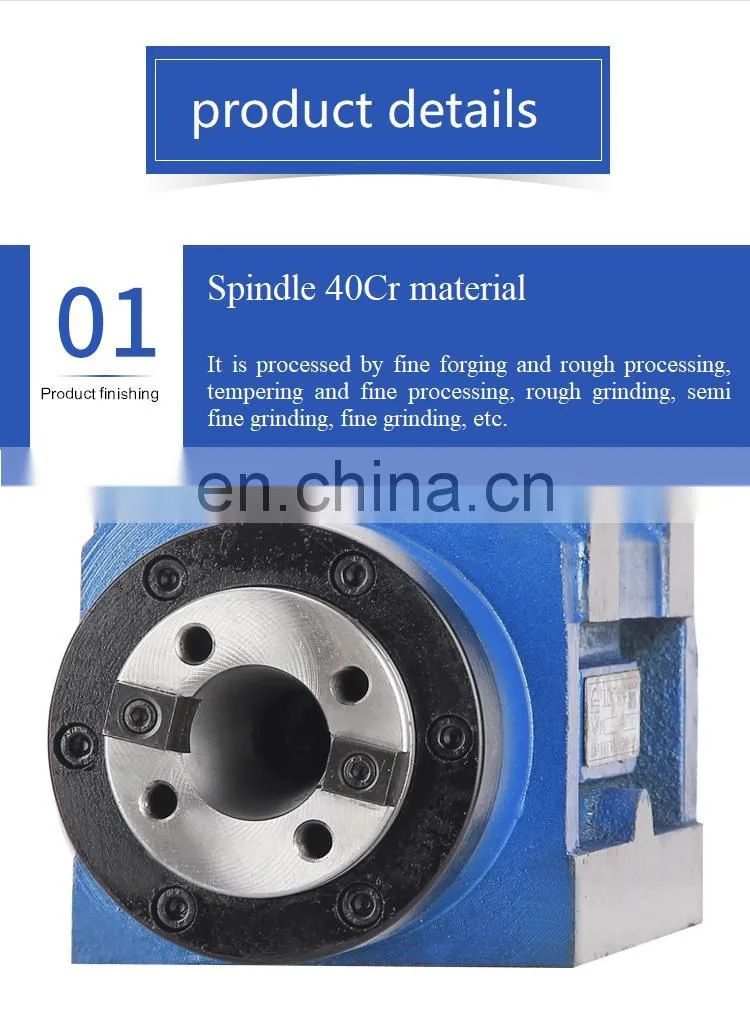 High quality BT50 milling head Boring Milling Spindle Heads power head