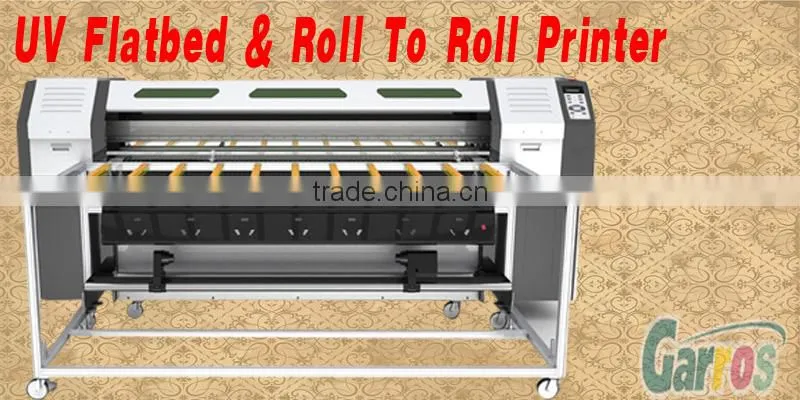 UV printer flatbed-Garros 1852 UV Printer 1.8*3M Roll to roll Flatbed printer