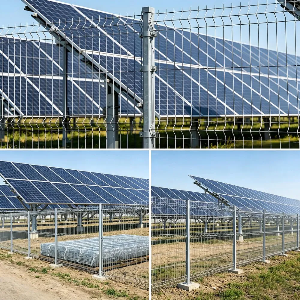 Ground solar power station metal fence - Standard model in large stock, quick delivery