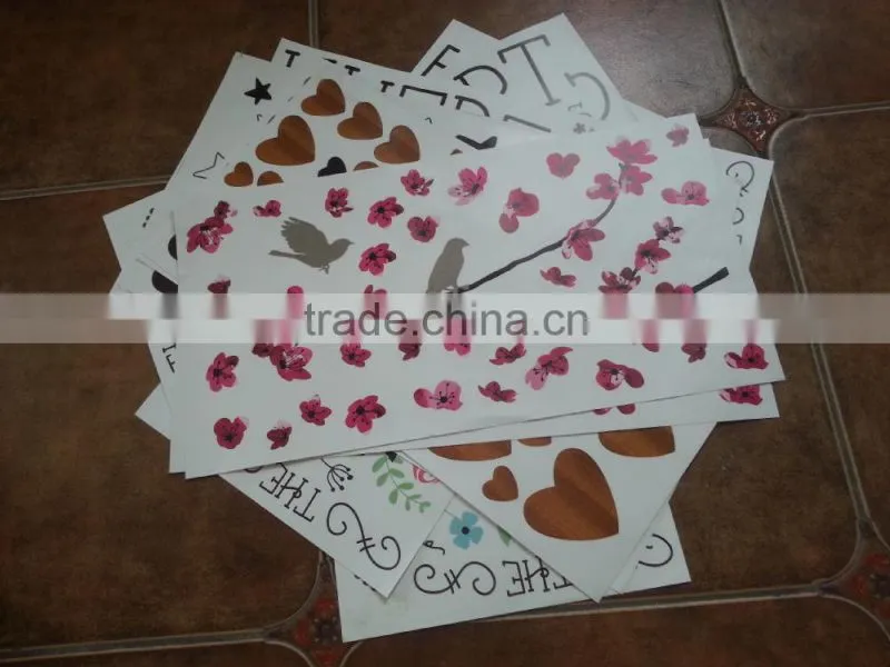 PVC offset printing self adhesive sticker in sheet size