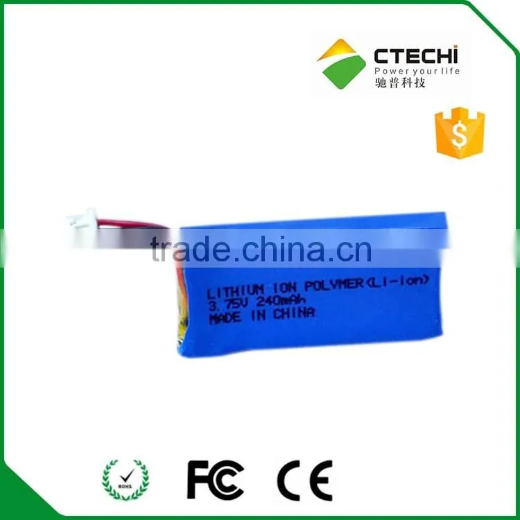 3.7V lithium headset battery li-ion polymer battery 190mah for CS50 64327-01, 64399-01