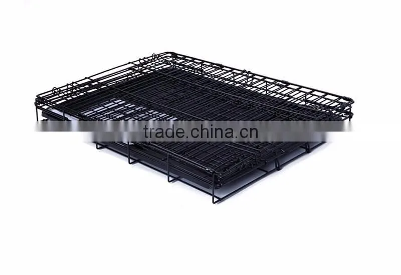 Five Sizes Easy to clean outdoor iron wire Folding Suitcase Pet Dog Cat Cage Kennel