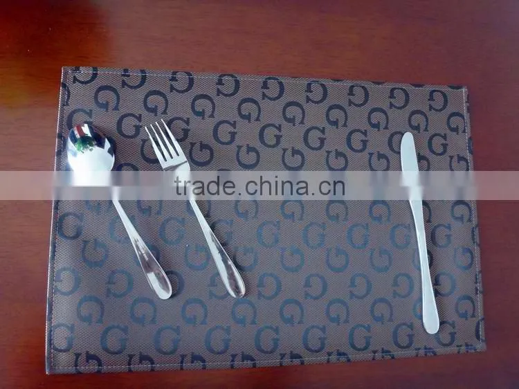 High Quality Pvc Placemat hotel restaurant