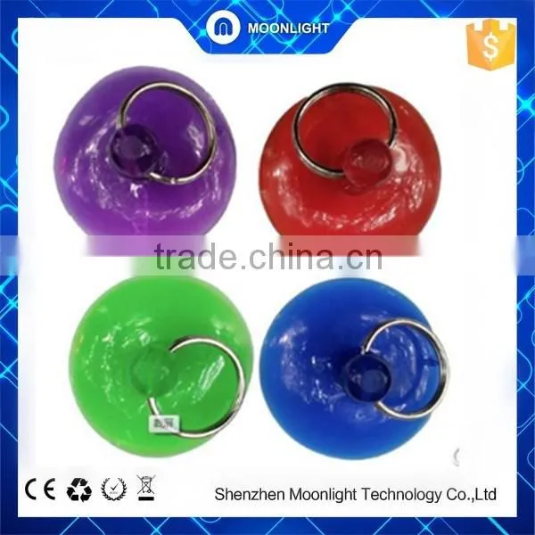 Clear Silicion Suction Cup with Metal Ring Handle