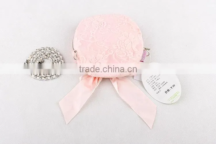 2015 Fast Shipment Sling bag baby girls coin purse girl lace pearls princess handbag