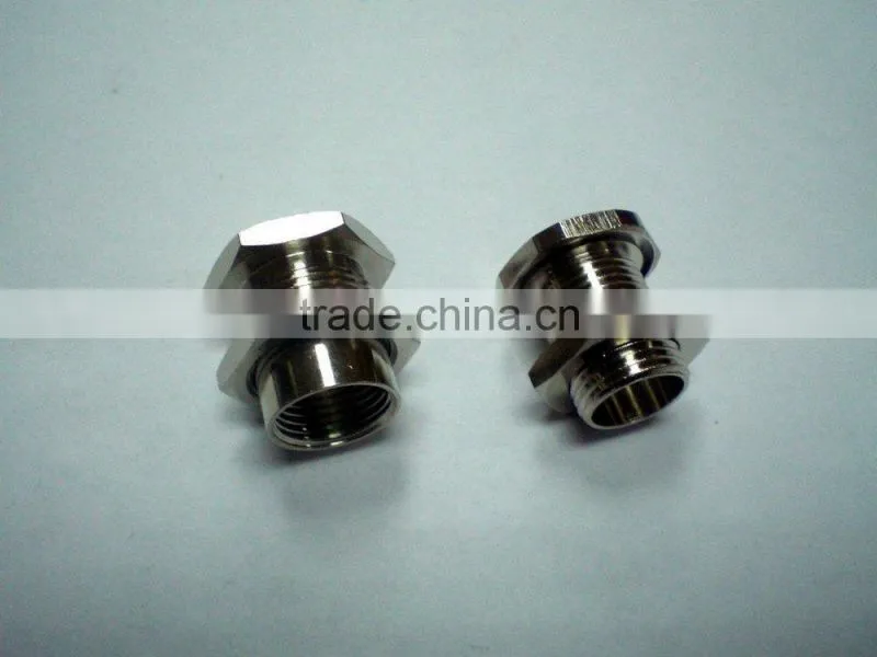 CNC lathe copper M14 connector brass nut