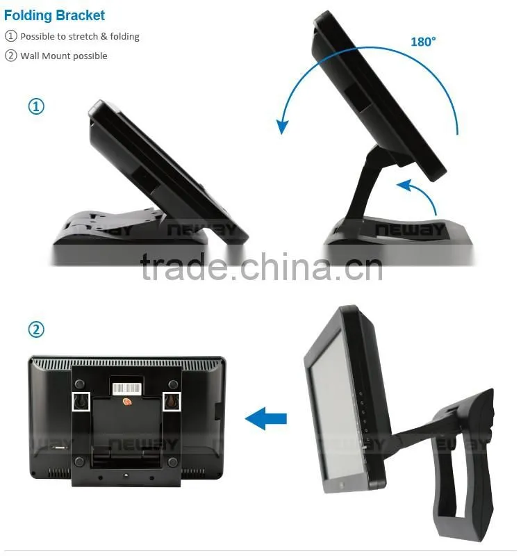 10.1" Contrast 500:1 DVI input Low power consumption TFT LCD Monitor with VGA input