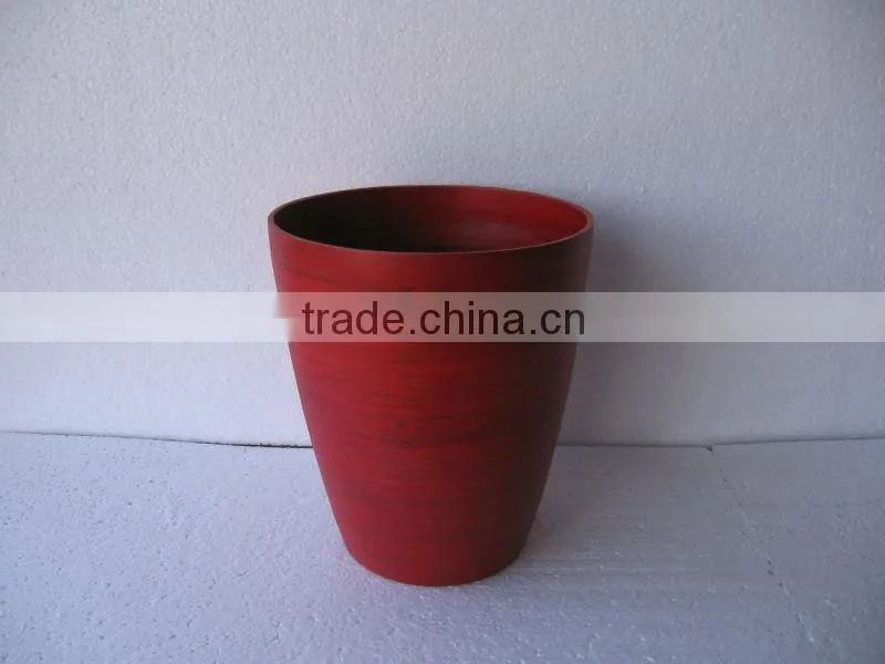 Laminated bamboo planter