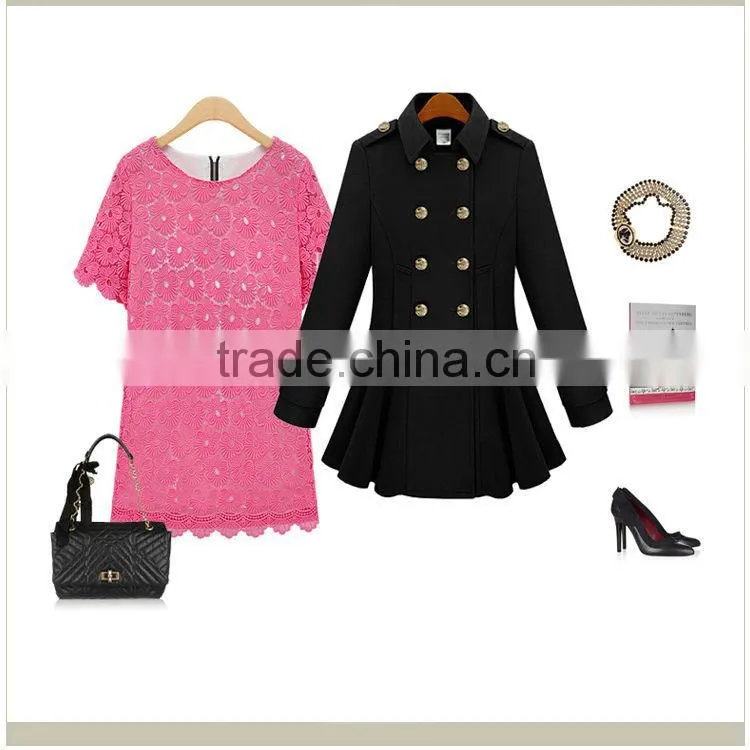Ladies' Fashion Lace Summer Dress with flowers patten