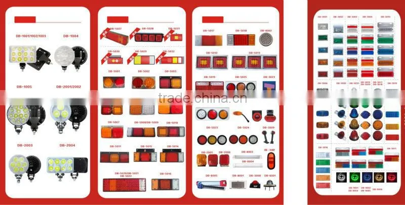 12V 24V HOWO waterproof combination lamp,led truck tail light