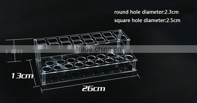 2015 Custom acrylic display stand/clear acrylic cosmetic storage racks/PMMA desktop Lipstick storage box