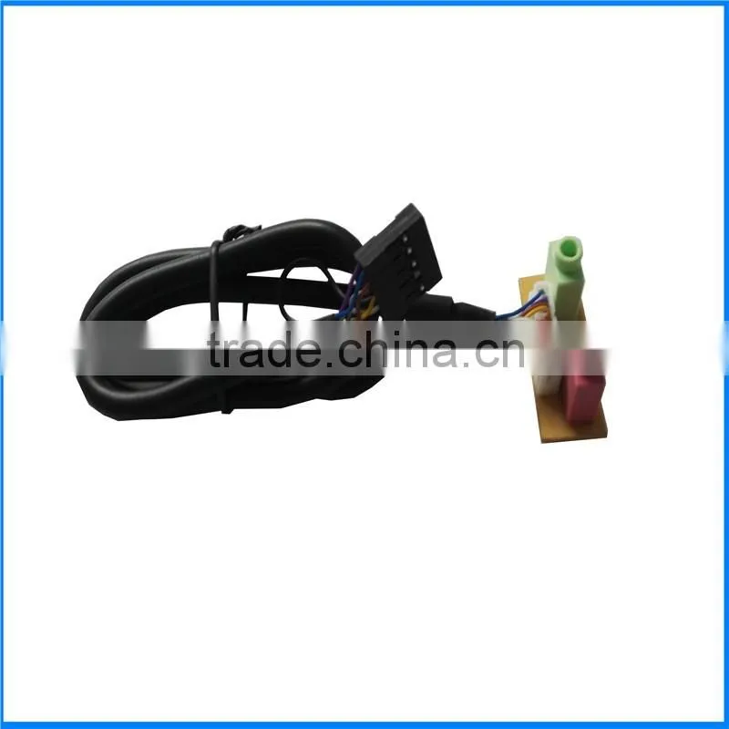 Dual HD Audio I/O PC Front Panel Cable Audio Port For Computer
