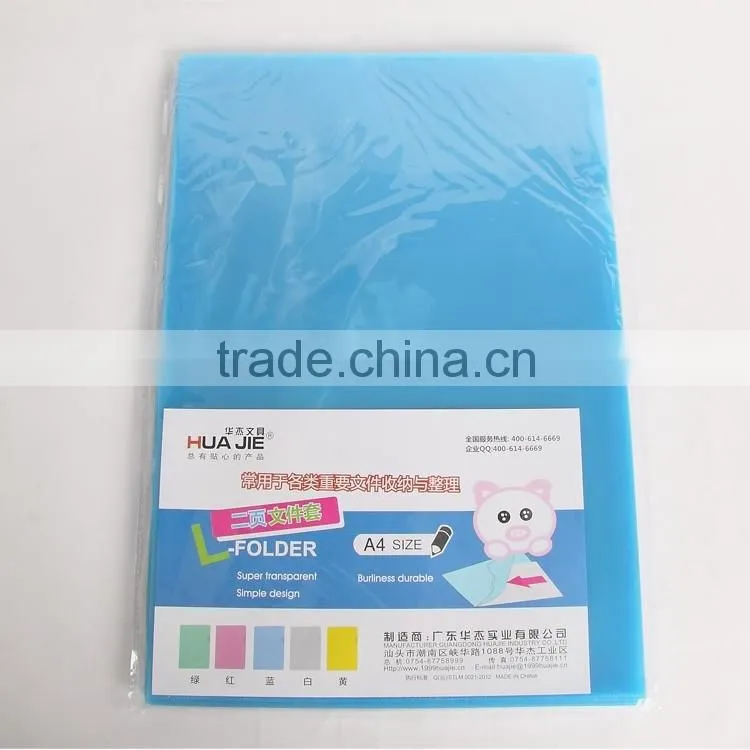 A4 FC size PP L Shape Document File Folders