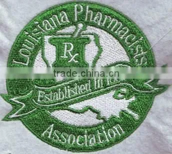 cheap custom promotion round shape embroidered patches for clothing