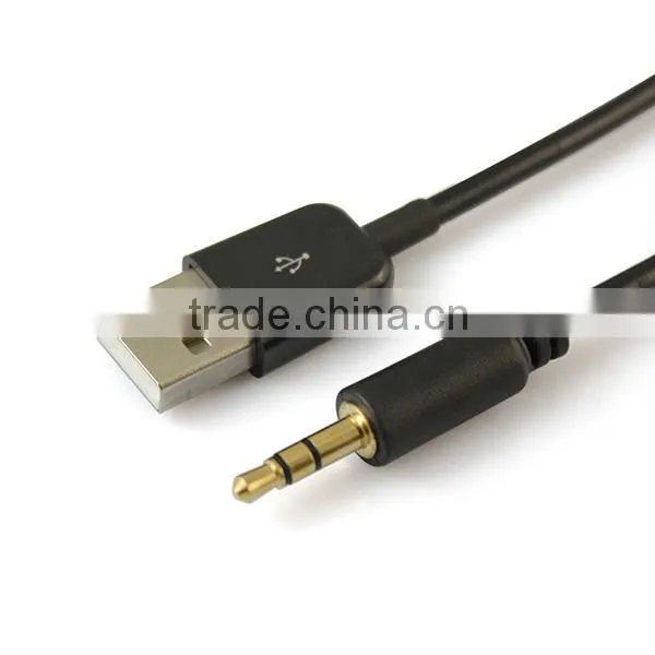 Car Stereo 3.5mm AUX Audio Micro USB Power Charging Cable For Samsung Galaxy Note 3 S5