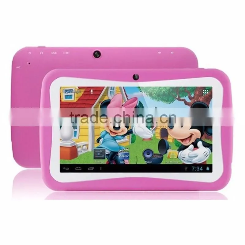 Hot Sale rugged 7 inch android 4.4 Children learning computer machines super smart tablet pc