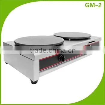 Commercial Double Heads Electric Crepe Maker Pancake Machine With CE Approval 400mm plates
