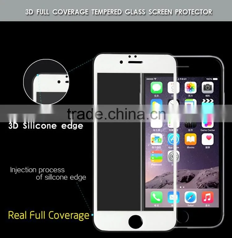 3D full cover Premium Guard Tempered Glassscreen protector for iphone6