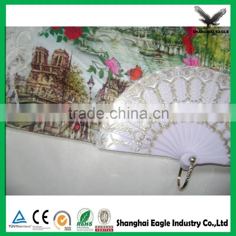 Wholesale printed custom nylon folding fan