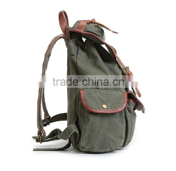 China new products fashion unisex canvas bag back pack