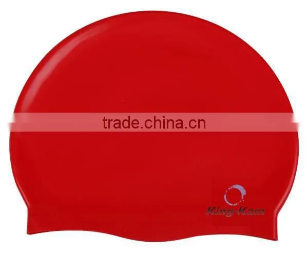 Red silica gel swimming cap water-proof swimming pool swimming cap
