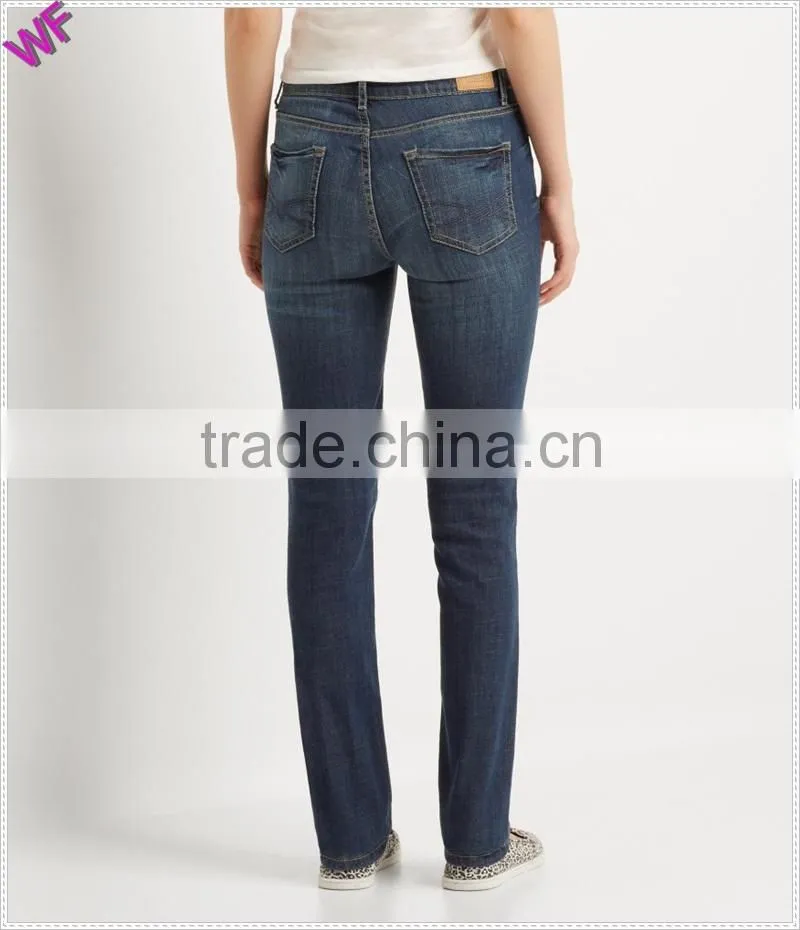 China Apparel wholesale Denim clothing manufacturer lady jean