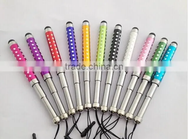 Diamond Stylus Mini Touch Pen With Dust Plug For iPad