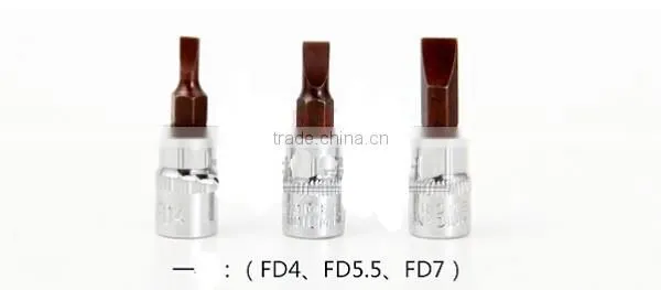 21size=One set 1/4 Inch Socket Head Screwdriver Bits Soltted Phillips Hex Screwdriver Bit Hardware Tools with Box AR-32