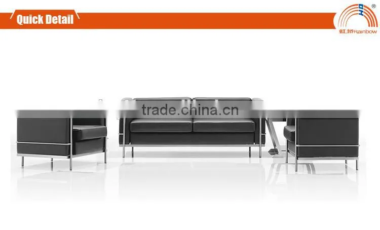 S-47 2015best selling leather office sofa last sofa design
