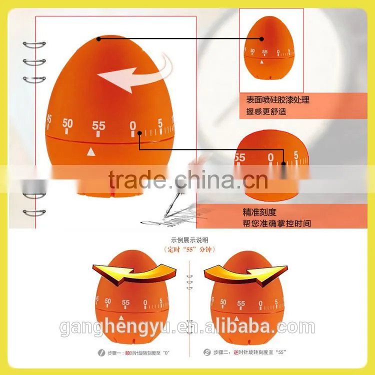 Countdown egg mechanical kitchen timer
