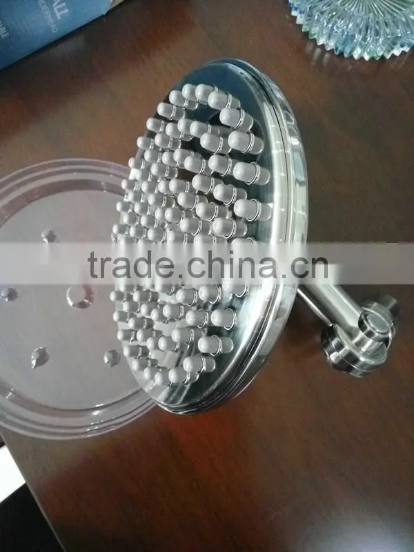 LED light fainfall hand shower head with rotated shower arm temperature control shower heads