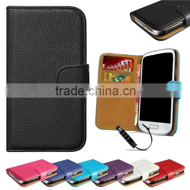 Genuine Real Leather Wallet stand Mobile Phone case cover for Apple iPhone SE