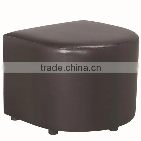 Faux leather U shape wooden ottoman for promotion