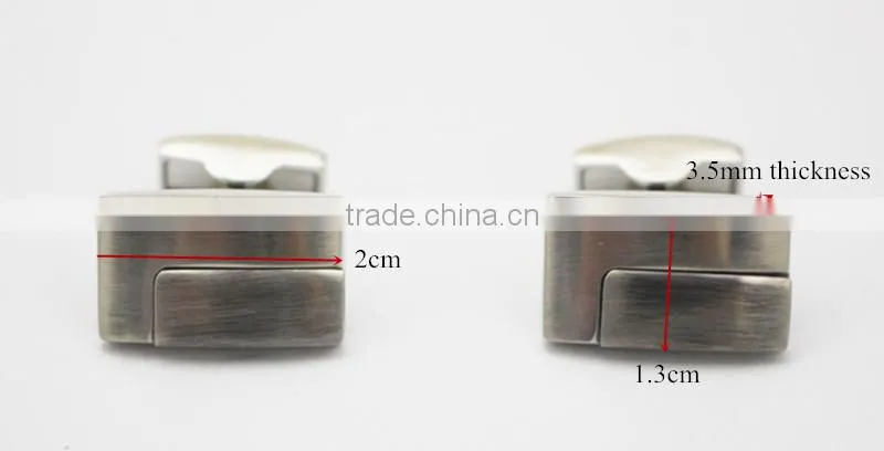 Stylish mens shirt matte silver cufflinks matt blank cufflink
