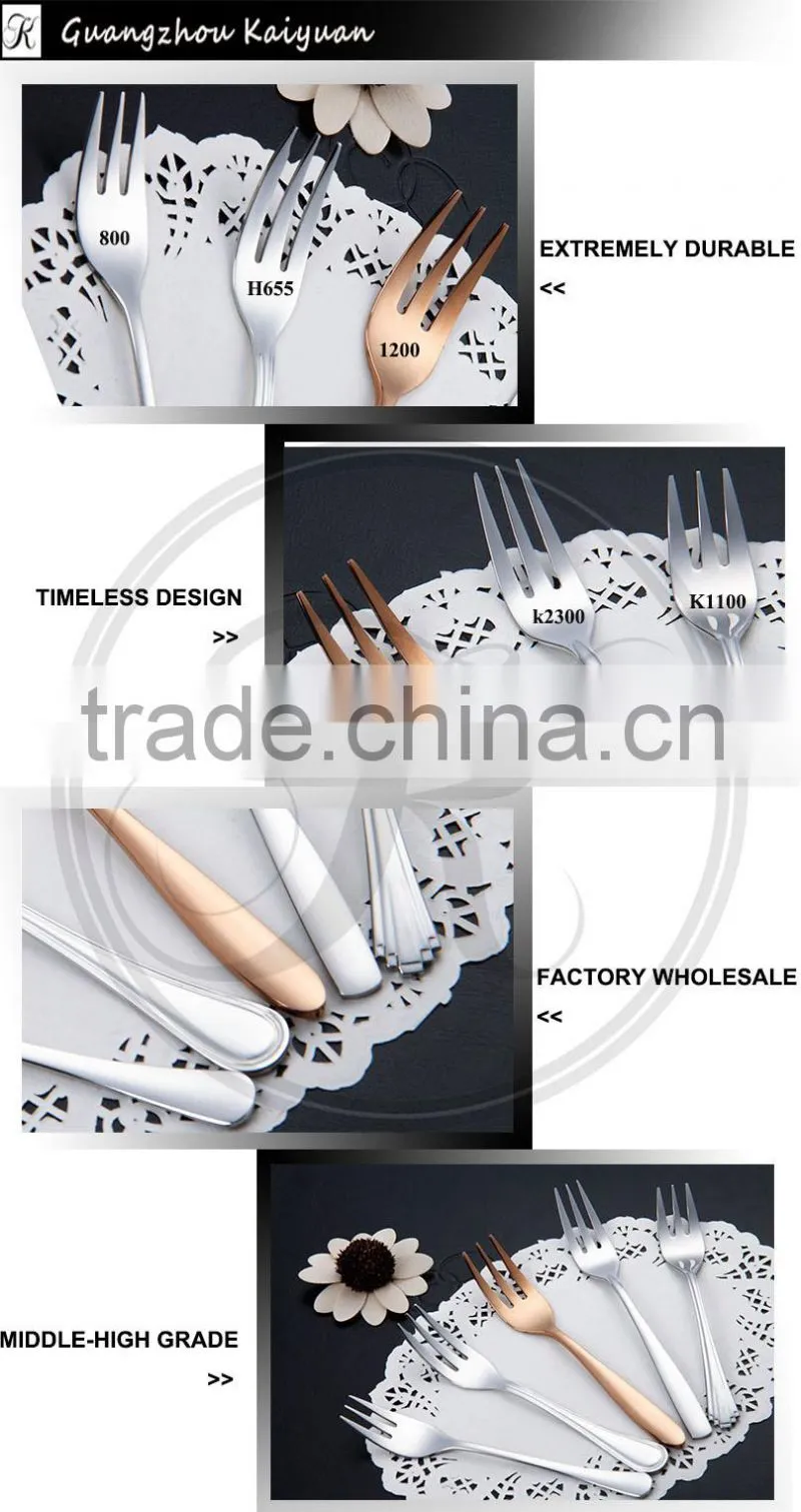 stainless flatware, cake fork, stainless steel fork for children