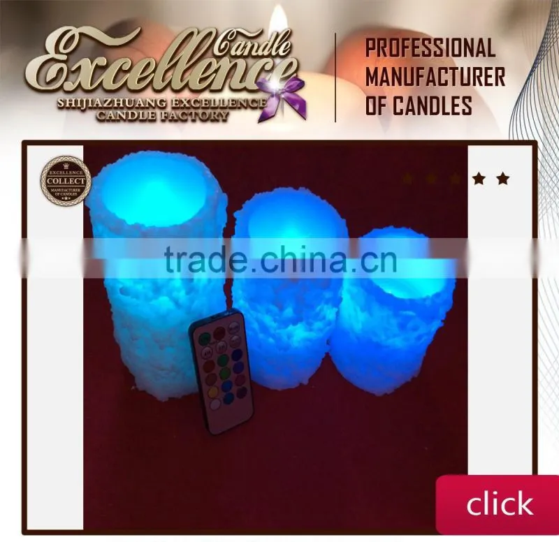 icecream flameless battery operated candles with remote
