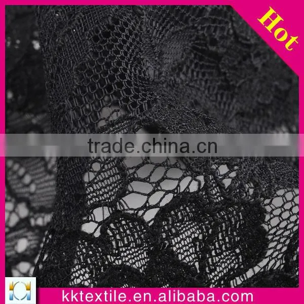 Cotton Nylon blend embroidered fabric lace designs