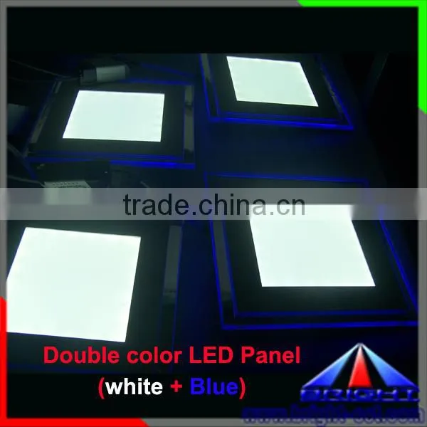 led whie + blue led panel lights color mixed ceiling panel