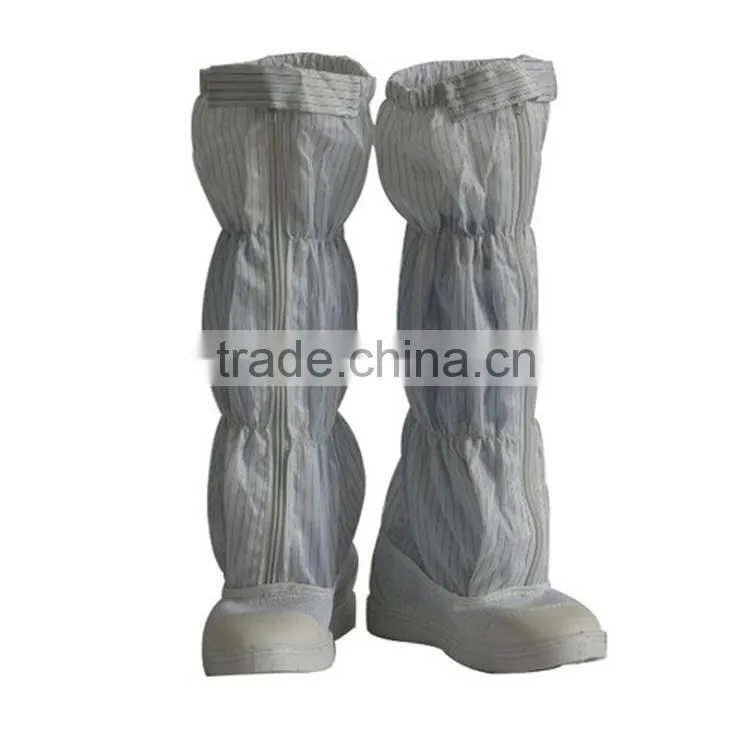 Anti-static boots white cleanroom safety shoes with long cover esd shoe