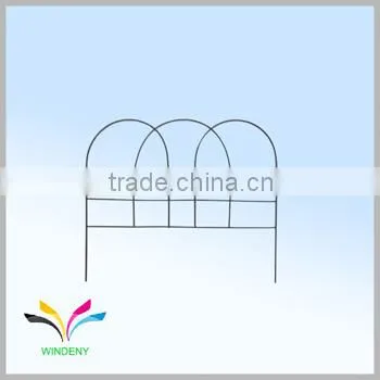 Garden decoration modern sturdy cheap portable welded garden metal fence