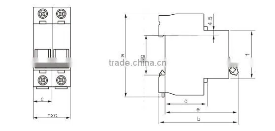 GSB1Z-40 series MCB 1A-40A mini circuit breaker
