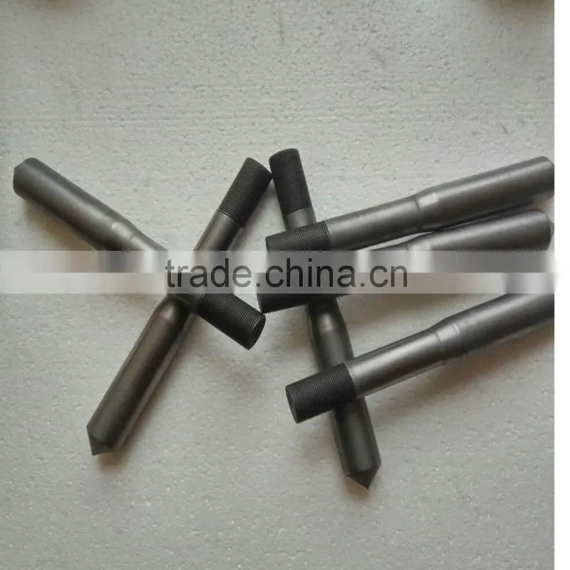 graphite crucible with stirring bar