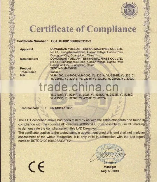 YL-1162 High Temperature Tensile Testing Equipments