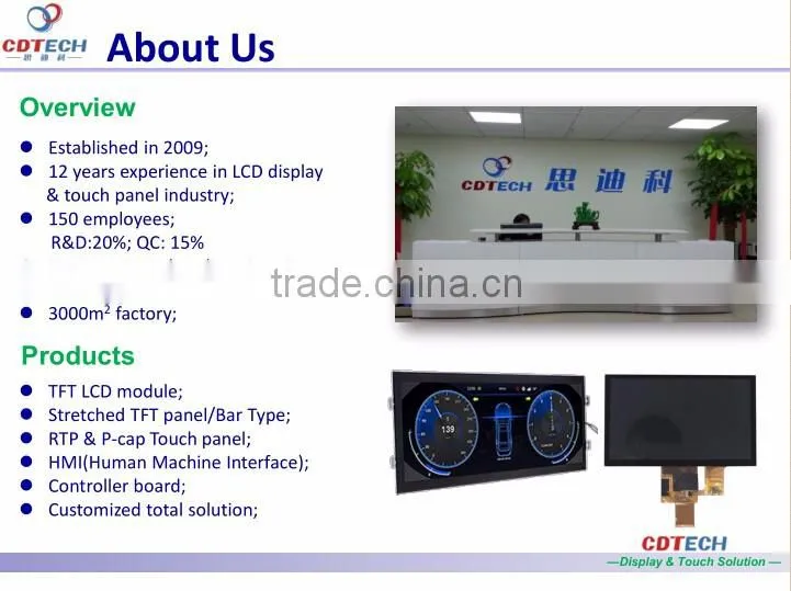 4.3" TFT LCD 480 x 272 Resolution rgb Interface 45 pins LCD Panel