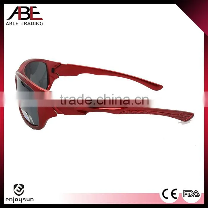 Alibaba China Supplier red plastic sports sunglasses