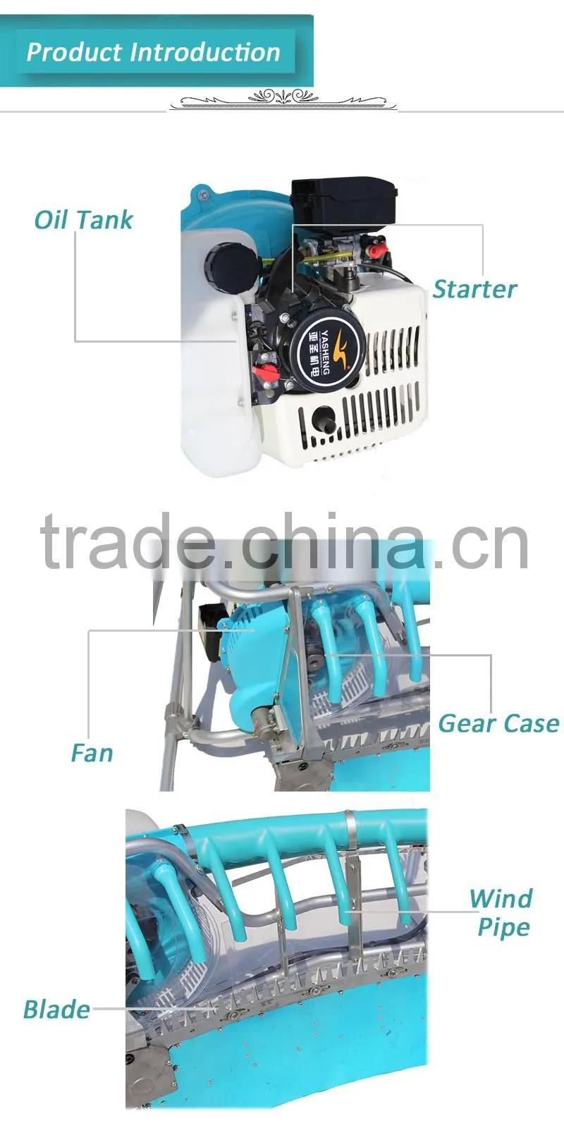Tea Machine for Harvesting Tea Leaves