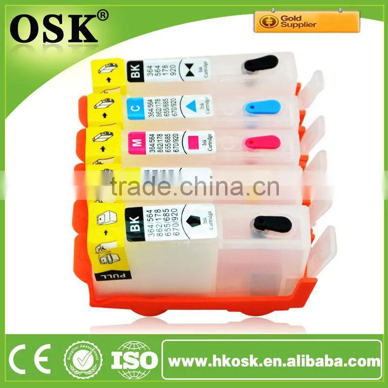 655 670 ink cartridge for HP officejet Deskjet ink Advantage 3525 100ml ink cartridge