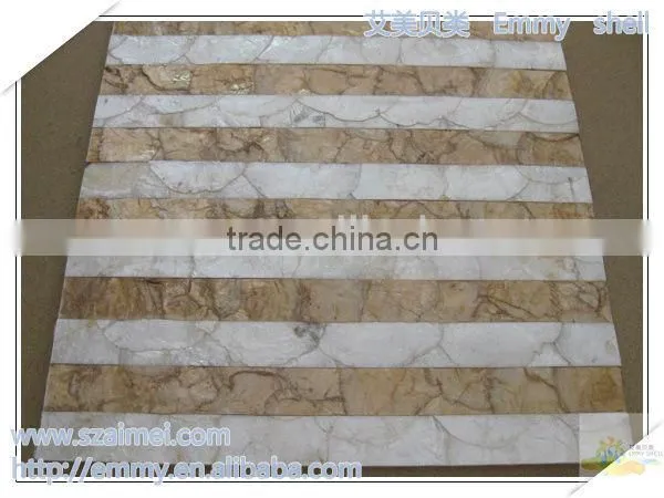 Modest luxury natural capiz mother of pearl oyster mosaic wall tile