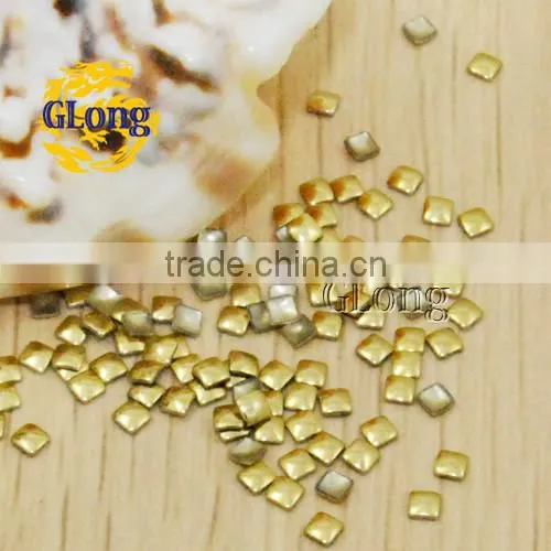 2mm Hot Fix square Aluminum Panel Pressing Studs Clothes Bag Shoe Nail Art phone DIY #GT101-2P(Mix-s)