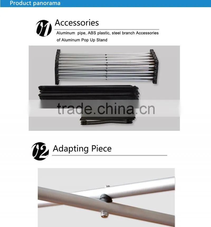 3X3 Velcro aluminum fabric Pop Up Display Stands